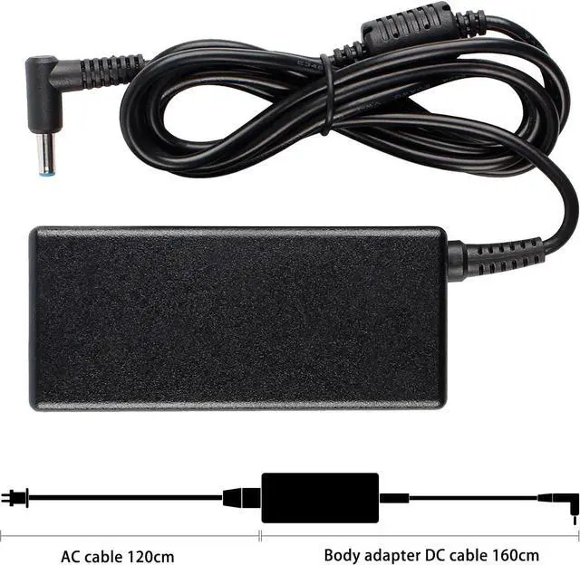 Alt view image 7 of 7 - DTK 19.5V 2.31A 45W HP Ac Laptop Charger for Pavilion, Elitebook Folio, HP Stream Adapter for Notebook Computer PC Power Cord(Blue Tip : 4.5 X 3mm)
