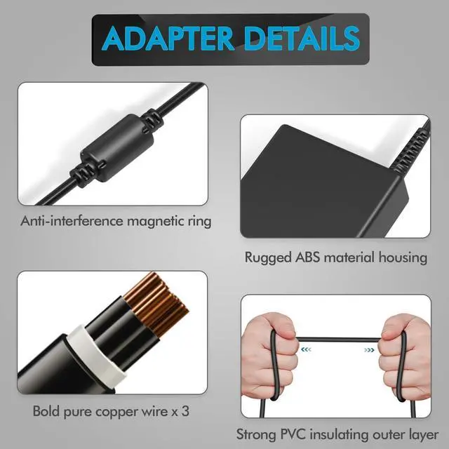 Alt view image 4 of 7 - Slim 150W 19.5V 7.7A AC Adapter Charger Fit for HP ZBook 15u G3 G4 HP ZBook 15 G3 G4 G5 G6 HP ZBook Studio G3 G4 G5 G6 HP OMEN 15 17 775626-003 ADP-150XB B A150A05AL Power Supply Cord