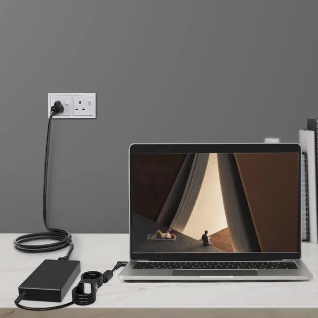 Alt view image 5 of 7 - Slim 150W 19.5V 7.7A AC Adapter Charger Fit for HP ZBook 15u G3 G4 HP ZBook 15 G3 G4 G5 G6 HP ZBook Studio G3 G4 G5 G6 HP OMEN 15 17 775626-003 ADP-150XB B A150A05AL Power Supply Cord