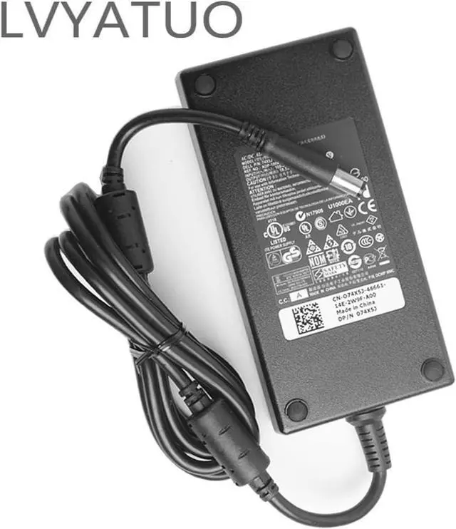 Alt view image 4 of 5 - 180W AC Adapter Fit for  Precision 7510 7520 7530 7540 7550 Laptop Charger 180 Watt  Power Supply Cord