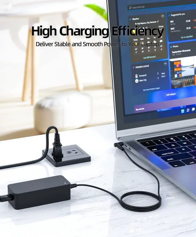 Alt view image 7 of 7 - 65W 45W Laptop Charger for HP Elitebook Charger with Round Connector - (Safety Certified by UL)