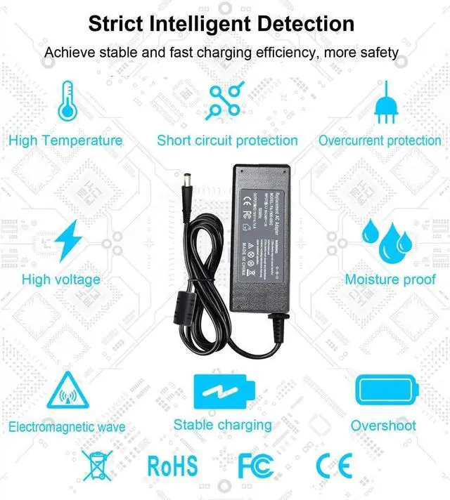 Alt view image 5 of 7 - 90W 19V 4.74A Adapter Charger Compatible with HP Probook 6560b 6570b 6550b 6470b 6450b 4530s 4540s 4440s 4430s, EliteBook 8460p 8470p 8440p 8560p 8760p 2570p 2540p 2560p 2730p 2740p 8460w 8570w 8770w