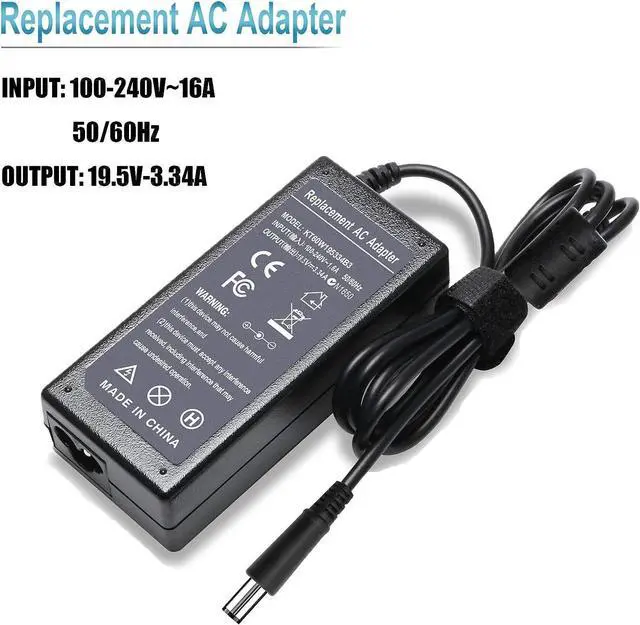 Alt view image 3 of 7 - 19.5V 3.34A 65W PA-12 AC Adapter Charger for Dell Inspiron M5030 M5110 N4010 N4020 N4030 N5010 N5110 N5030 N5040 N5050 Inspiron 15 1564 3537 7537 Power Supply Cord(7.4 * 5mm Tip)