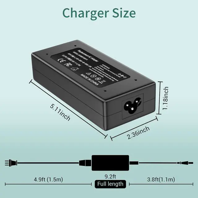 Alt view image 3 of 7 - 90W AC Adapter Charger Replacement for HP Probook 4530S 4540S 4520S 4535S 4525S 4545S 6450B 6460B 6465B 6470B 6540B 6545B 6550B 6555B 6560B 6565B 6475B 6570B Elitebook 8470P 8460P 8440P Power Supply