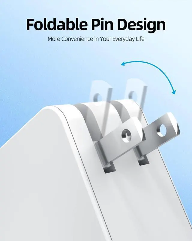 Alt view image 2 of 6 - 65W Fast Charger Fit for  Laptop Charger Galaxy Book Pro Pro 360 Notebook Ep-Ta865  More Devices with USB Type C Connector Foldable Scratch-Resistant Plug PD Detachable 7.5FT Cable