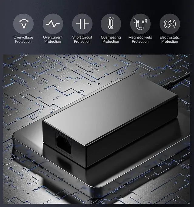 Alt view image 6 of 7 - 230W Charger Fit for MSI GS66 GS76 GS75 GS65 Stealth Power Supply, MSI Chicony A17-230P1A A12-230P1A P65 P75 AC Adapter