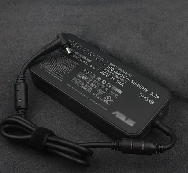 Alt view image 3 of 6 - 280W Genuine Charger for Asus ROG Strix Scar 15 (2022) G533ZW-AS94 Gaming Laptop ADP-280BB B 20V 14A 20A Power Supply Adapter Cord