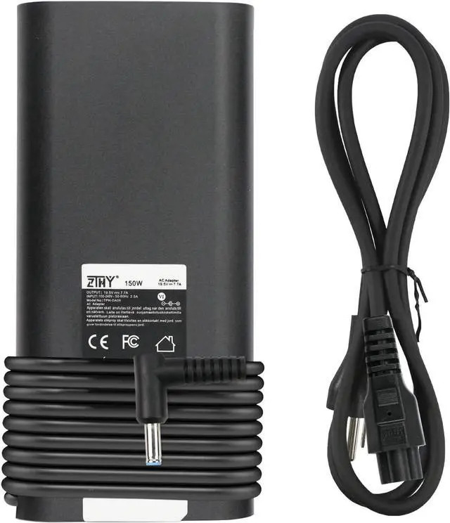 Main image of 150W 19.5V 7.7A Charger Slim 4.5mm Power Adapter Replacement for HP Omen Pavilion 15 17 ZBook 15 G3 G4 G5 G6 Studio Fury 15 17 G7 G8 Stream 13 14 Envy 15 16 17 Spectre X360 13 14 15 EliteBook TPN-DA0