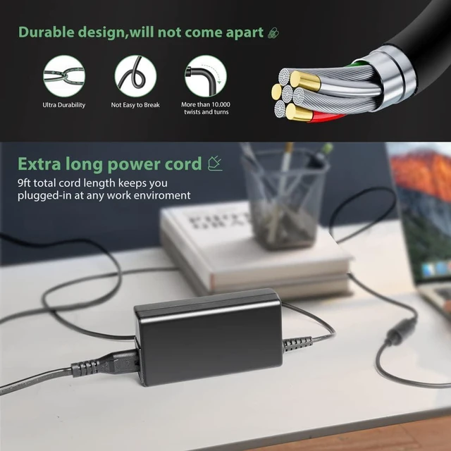 Alt view image 4 of 7 - 24V 2.7A AC/DC Adapter Charger Compatible with Medistrom Pilot-24 Lite 645759689818 P24MPLBP1 PowerLite 24 PowerBank Pilot-24Lite CPAP Battery Backup Adaptor Power Supply Cord