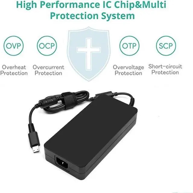 Alt view image 3 of 4 - 280W 20V 14A USB Tip Laptop Charger Compatible with GE66 Dragonshield 10SFS MSI GE66 GE76 Raider GP76 GP66 Leopard ADP-280BB B A18-280P1A Power Supply Adapter Cord