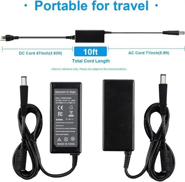 Alt view image 3 of 7 - Laptop LA65NS2-01 PA-12 Docking Station Chromebook 11 3120 3180 3181 3189 P22T P26T P22S P22S001 AC Charger for Dell Latitude E7240 E7250 E6420 E6430 E6440 E6500 E6520 E6530 Inspiron 3521 3520 Power
