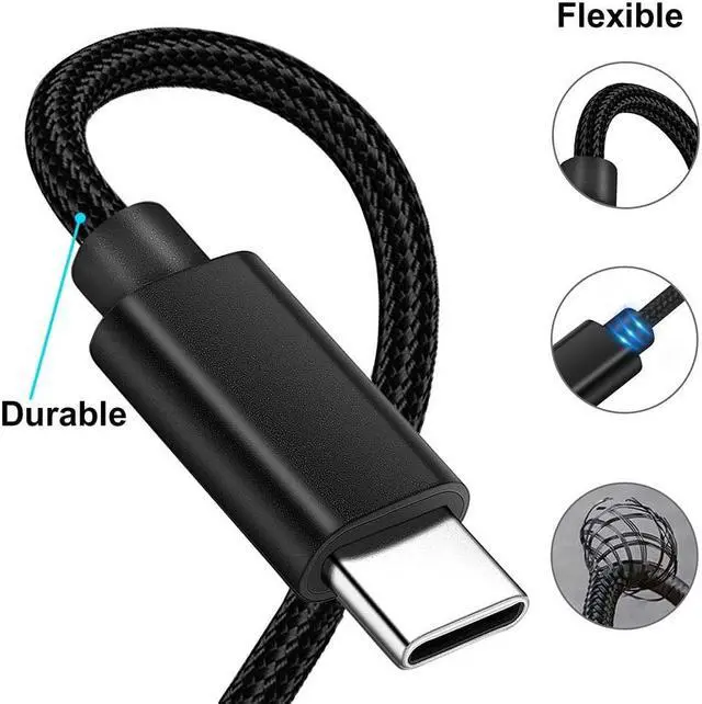 Alt view image 5 of 7 - USB C to Smart Tip Charging Cable for  Laptop Charger 45W 65w 90W 4.5mm Connector for Inspiron 11 13 14 17 15 3000 5000 7000-Nylon Braided 1.8m