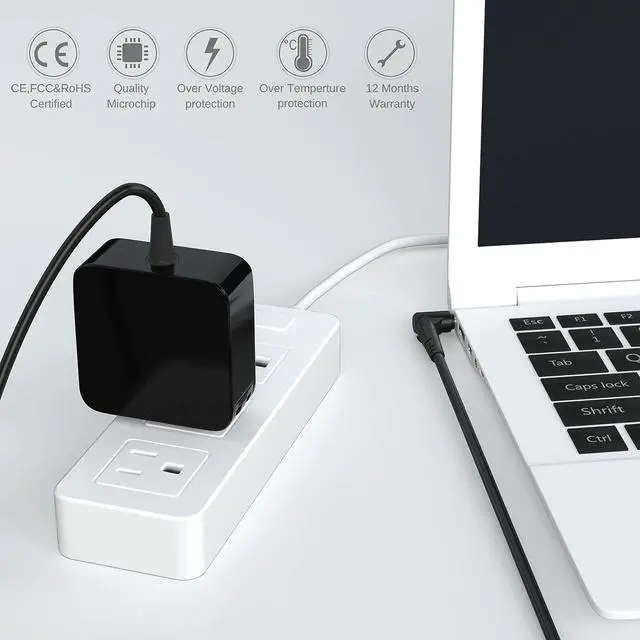 Alt view image 7 of 7 - 65W AC Laptop Charger for Lenovo IdeaPad Flex 3 5 14iwl Series l340 S340 510s 120s S145 110 110s 130s 330S 510 Laptop Adapter Power Supply Cord