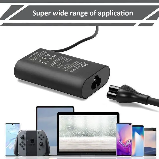 Alt view image 4 of 6 - 65W Type-C Charger fit for Dell Latitude 3120 3189 3190 3310 3330 3340 3390 3510 3520 3550 5300 5330 5410 5430 5530 7275 7390 7400 7420 USB-C AC Adapter