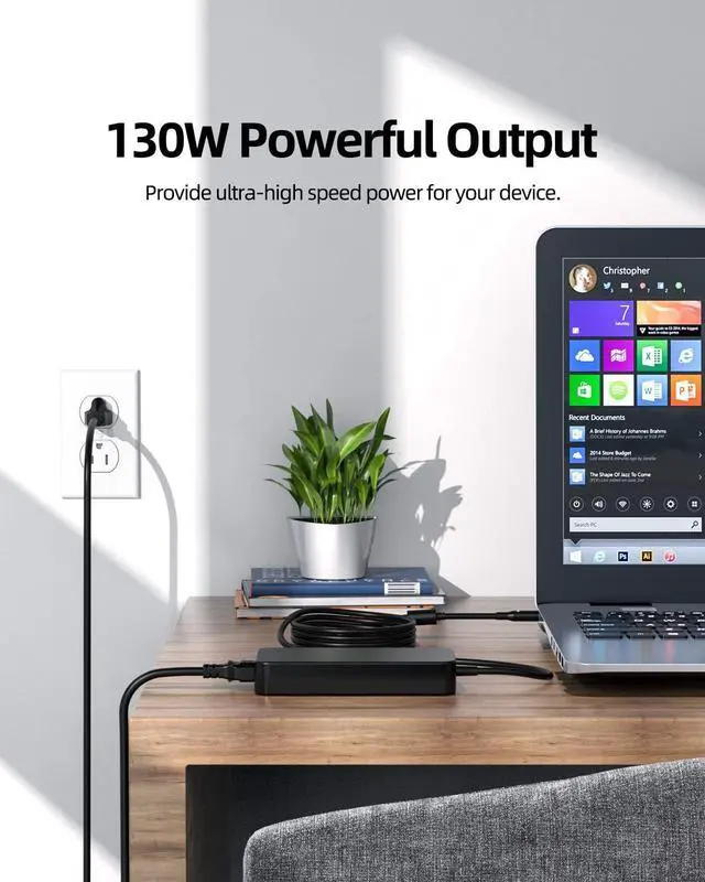 Alt view image 7 of 7 - 130W 90W AC Laptop Charger Fit for Dell-Inspiron 7610 7510 7706 7700 3280 Vostro 7510 15 16 Laptop Power Adapter Supply Cord