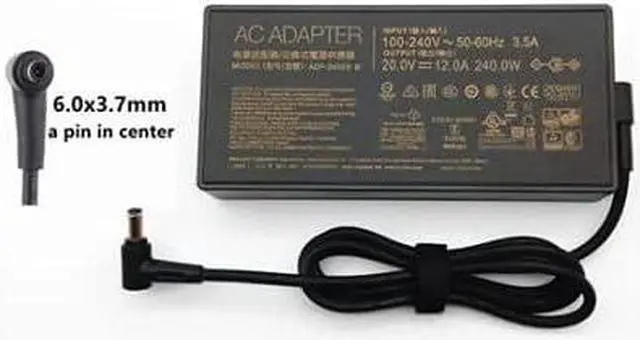 Alt view image 4 of 7 - ZZZ New Compatible with ASUS ADP-240EB B 20V 12A 240W 6.0 x 3.7mm AC Adapter Notebook Charger ROG 15 GX550LXS RTX2080 Laptop Power Supply, AD065G2Uz