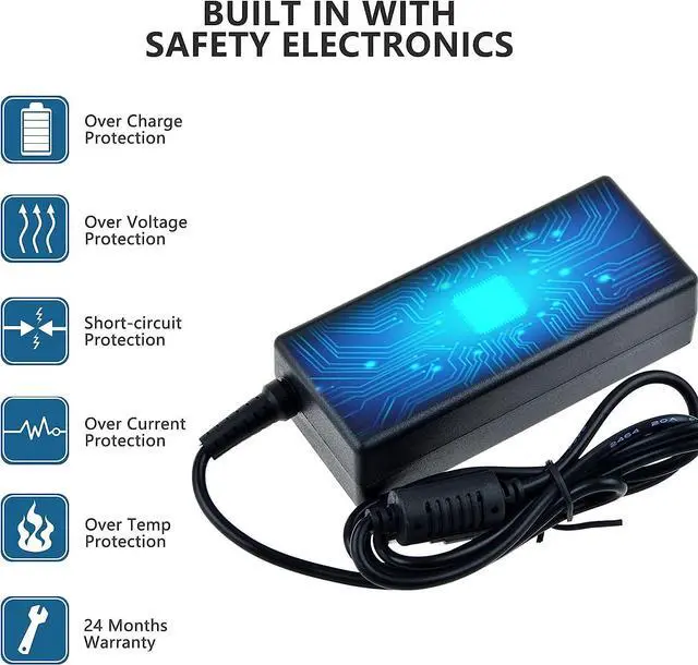 Alt view image 2 of 5 - SKKSource AC Adapter Compatible with Trimble Yuma 2 Rugged Tablet PC Computer GIS Power Supply Charger