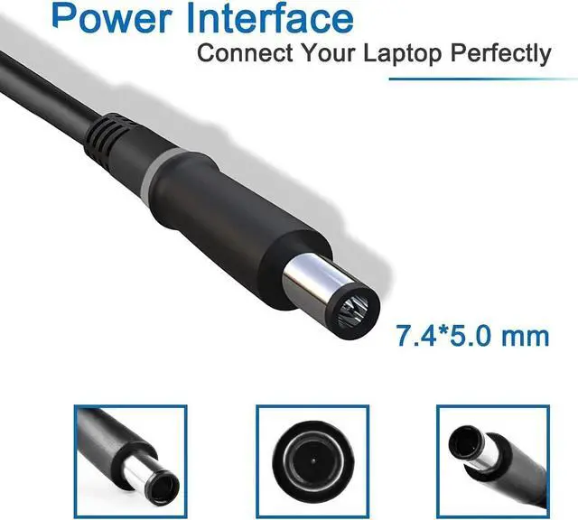 Alt view image 2 of 6 - 240W AC Charger Compatible with Dell G3 G5 G7 G15 Series Gaming Laptop - (Compatible with Dell All 240W 180W AC Adapter GA240PE1-00 Power Supply)