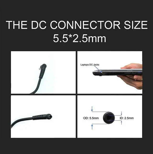 Alt view image 4 of 7 - 180W 19.5V 9.23A Charger,for Chicony A15-180P1A for Sager NP7876 NP7856-N NP7856-S NP8956 NP8957 Notebook AC Adapter 5.5x2.5mm