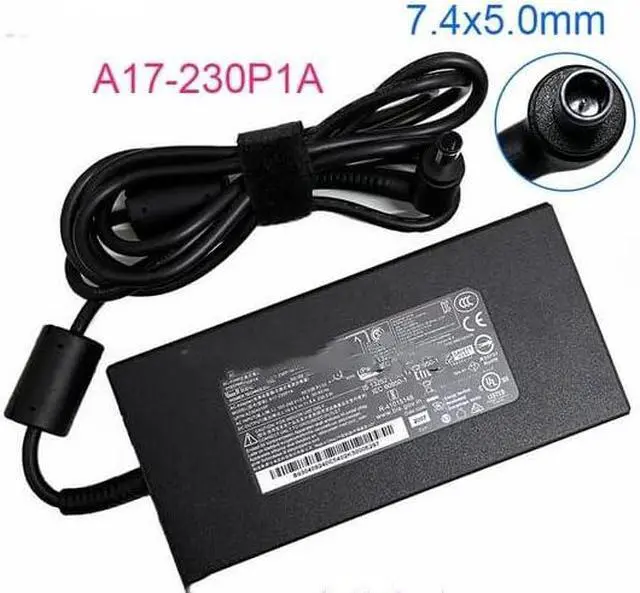 Alt view image 3 of 7 - 230W Charger Compatible with Chicony A12-230P1AA17-230P1A A230A003L GE63VR ADP-230EB T A230A006L for MSI GT72S 19.5V 11.8A 7.4 x 5.0mm AC Adapter (AD065G2Uz)