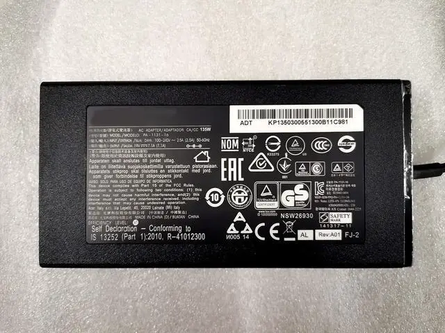 Alt view image 2 of 4 - for Acer Aspire ADP-135KB T Laptop Ac Adapter Charger 19V 7.1A