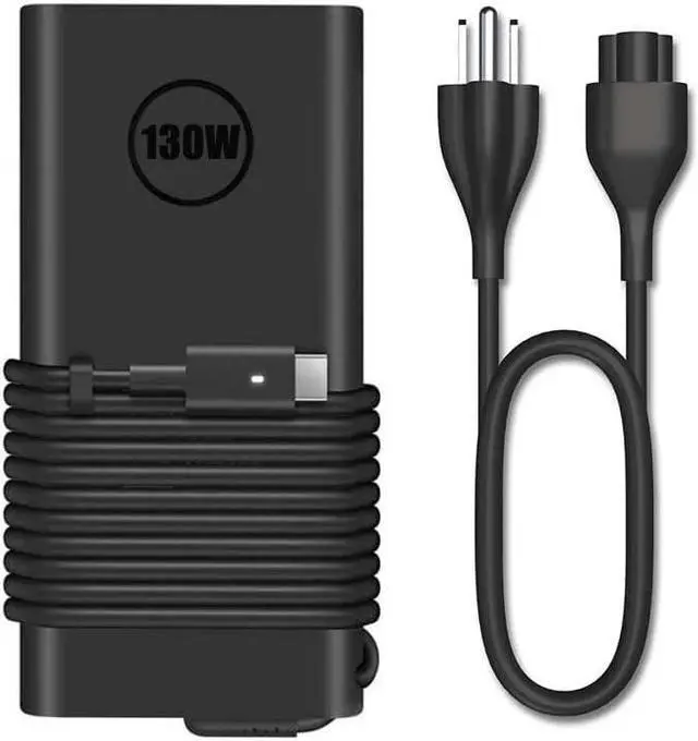 Main image of Replacement Dell 130W Laptop Charger USB C for Dell XPS 15 17 9500 9510 9520 9575 9700 9710 9720 Precision 3550 3560 5550 5560 5570 3570 5470 5750 5760 Precision 5530 2in1 Type C AC Adapter