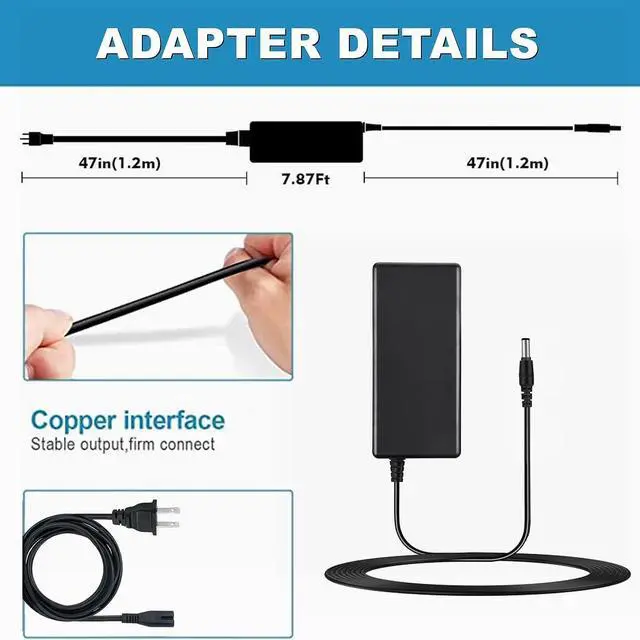 Alt view image 2 of 4 - CJP-Geek AC Adapter Compatible with Motion Computing R12 12.5" Rugged Tablet PC Power Supply Charger
