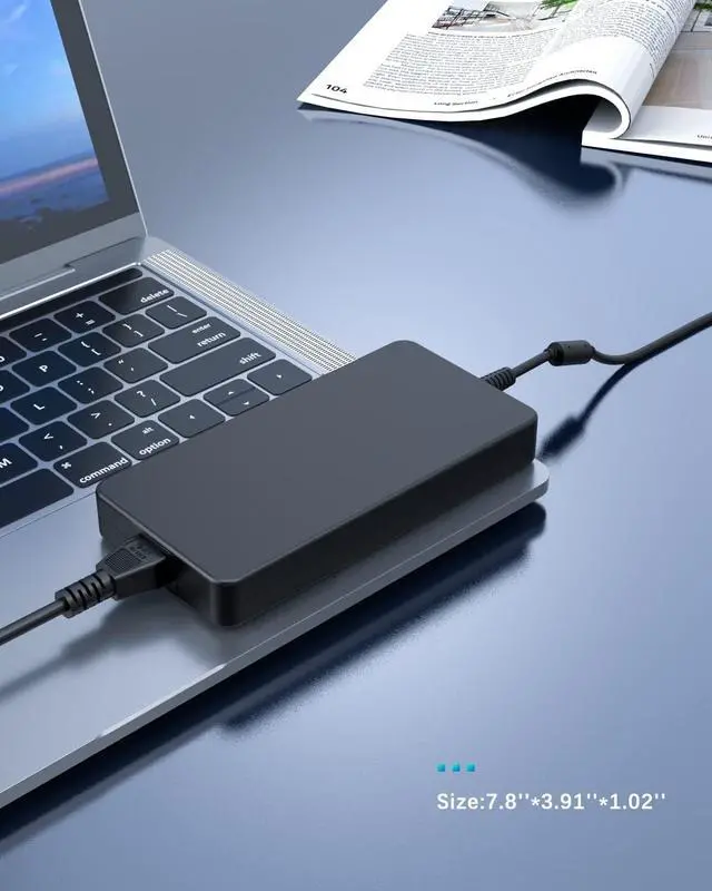 Alt view image 5 of 6 - 200W AC Charger Fit for HP Zbook Omen Pavilion Gaming 15 17 Envy Victus 16