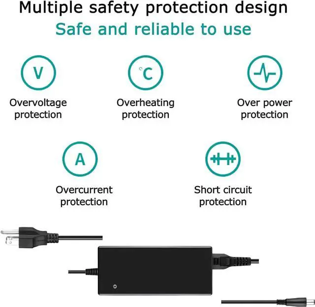 Alt view image 3 of 5 - Jantoy 120 Watt 12V 10 Amp AC Adapter Charger Compatible with # LP-12100 120W 12VDC 10A Power +Cord