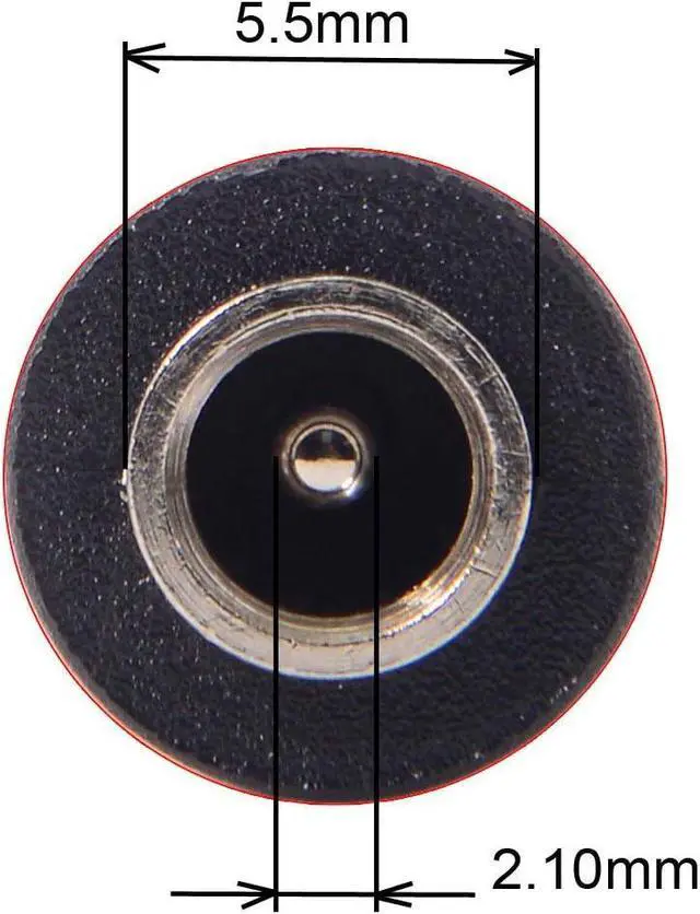 Alt view image 3 of 7 - DC Jack 5.5x2.1mm Input to USB-C Type-C Device 5V/9V/15V/20V Straight Type Plug Power PD 65W Charge Adapter Emulator Trigger Compatible with Laptop Phone