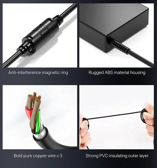 Alt view image 5 of 7 - 180W 150W MSI Charger for MSI Katana GF66 GF76 Pulse GL66 GL76 MSI Stealth 15M Sword Crosshair 15 17 Creator M16 A17-180P4B A18-150P1A AC Adapter