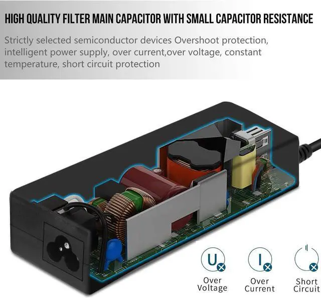 Alt view image 2 of 2 - K-MAINS 120W AC Adapter 19V 6.3A Power Charger Replacement for LITEON PA-1121-04 Mains Supply Cord