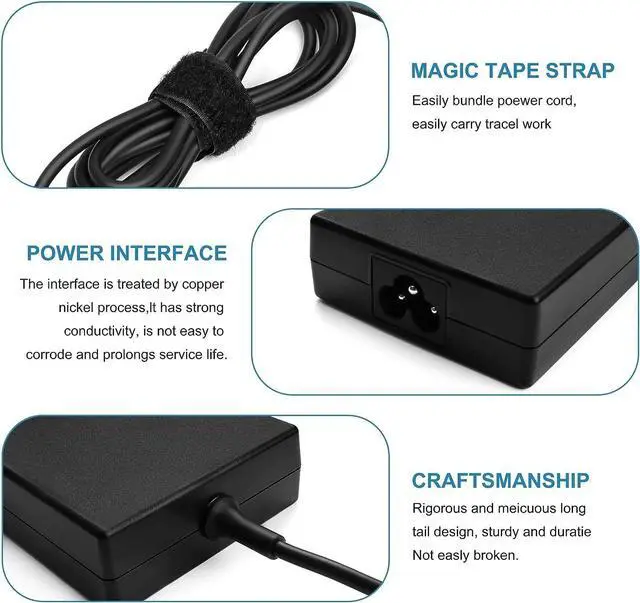 Alt view image 4 of 7 - 120W Charger for msi Laptop Charger msi gf63 gv15 GV15-Thin-11SC GF63 Thin 10 11 12Th Intel core Laptop ms-16r5 ms-16r6 ms-16r7 adp-120vh d a17-120p2a