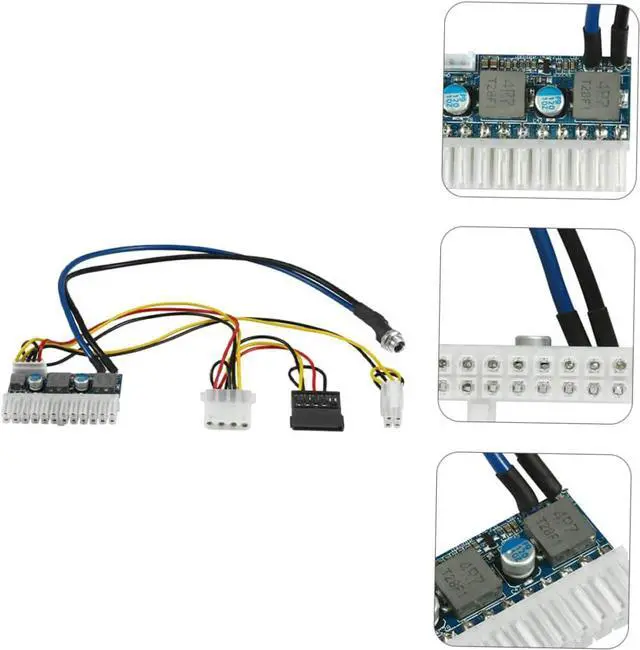 Alt view image 2 of 7 - Hemobllo ATX Power Board Multi- Output Power Module Switch Power Socket Module Mini Power Module Mini Power Strip Power Supply Modular ATX Power Supply Computer Accessory Computer Supply Dc