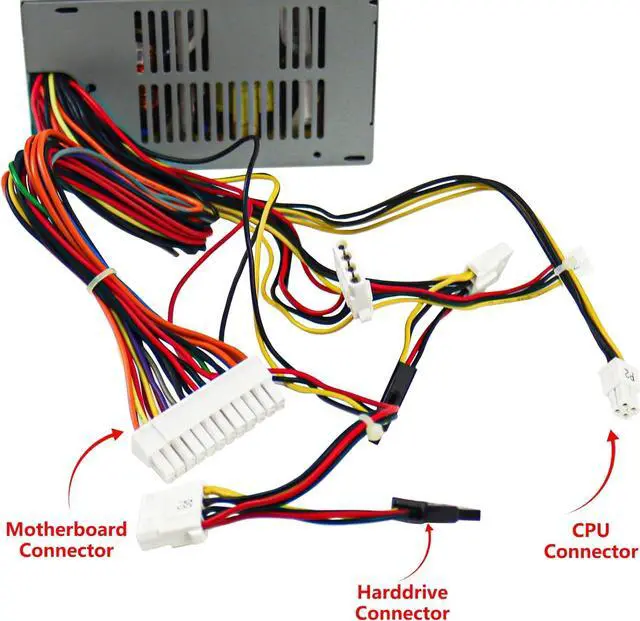 Alt view image 4 of 7 - Upgraded 300W P3017F3P LF J036N XW600 Power Supply Compatible with Dell Vostro, Studio, Precision, Series Mini Towers Systems, PS-5301-08, D300R002L, PS-6301-6, DPS-300AB-24 Power Supply Replacement