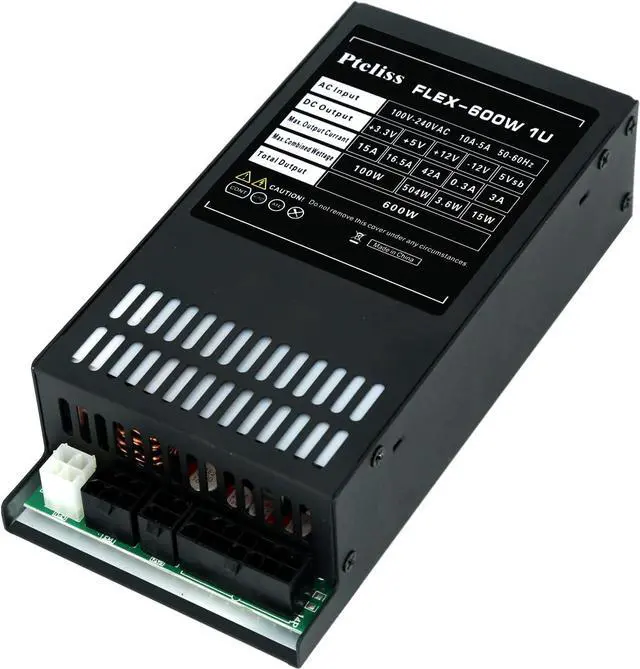 Alt view image 2 of 6 - 600W Full Modular 1U Flex ATX Power Supply 80 Plus Gold Efficiency,Flex-600W