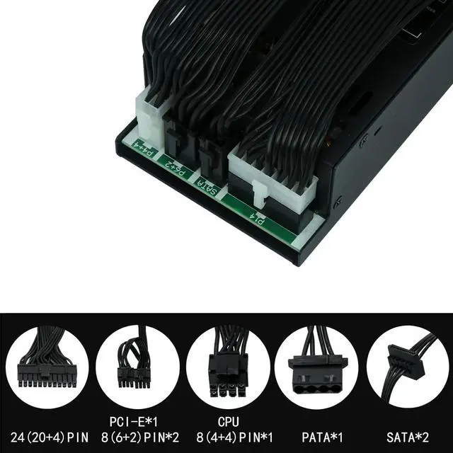 Alt view image 5 of 6 - 600W Full Modular 1U Flex ATX Power Supply 80 Plus Gold Efficiency,Flex-600W