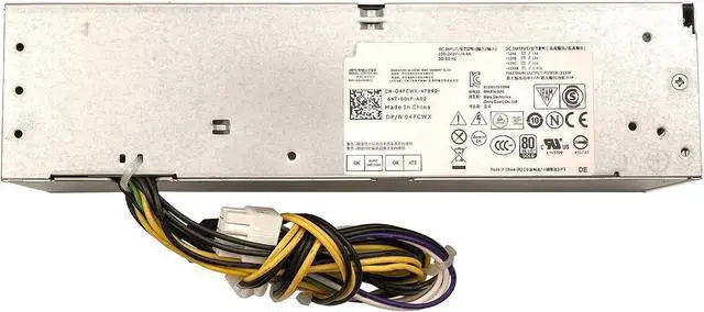 Alt view image 2 of 6 - 315W Power Supply Replacement for Dell Optiplex XE2 9020 7020 3020 SFF VX372 D315ES-00