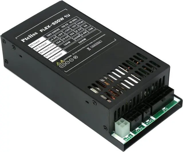 Main image of 500W Full Modular 1U Flex ATX Power Supply 80 Plus Bronze Efficiency, Flex-500W