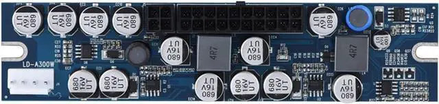 Alt view image 3 of 7 - Computer Power Supply Module,Professional 300W Power Supply Module,24Pin to 20Pin Cable,DC Input Cable, AUX Cable,Full Protection PC Power Supply Suitable for MiniITX and 1U Case