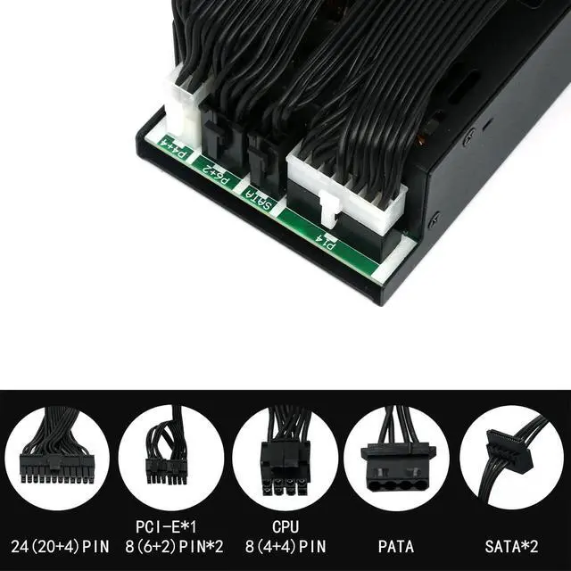 Alt view image 5 of 6 - 500W Full Modular 1U Flex ATX Power Supply 80 Plus Bronze Efficiency, Flex-500W