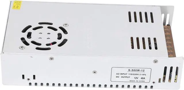Alt view image 4 of 7 - Demeras Switching Power Supply Energy Saving Fast Heat Dissipation Power Supply Transformer Stable led Power Supply Switch Driver for Industrial Automation(12v40a(500w), Pink)