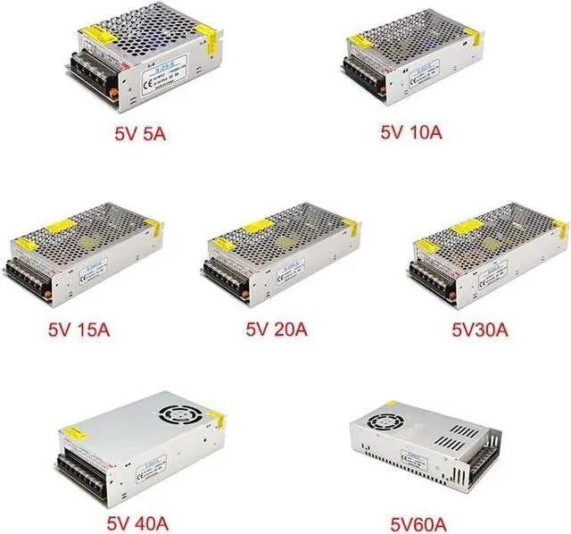 Alt view image 3 of 6 - ZOGUO Switching Power Supply 5V 24V 36V 5A 10A 20A 30A AC Adapter 24 Volt Power Supply 36V AC 110V Transformer 220V to 24V Fonte 500W (Size : 5V 40A 200W)