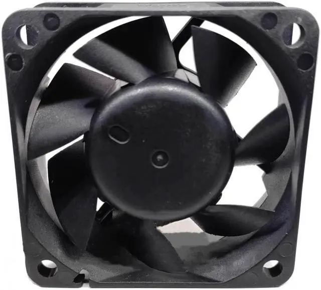 Alt view image 2 of 2 - EFC-06E12D-AF09 60x60x25mm 6cm DC12V 0.60A 4-Hole 3-Wire Chassis Power Supply Cooling Fan