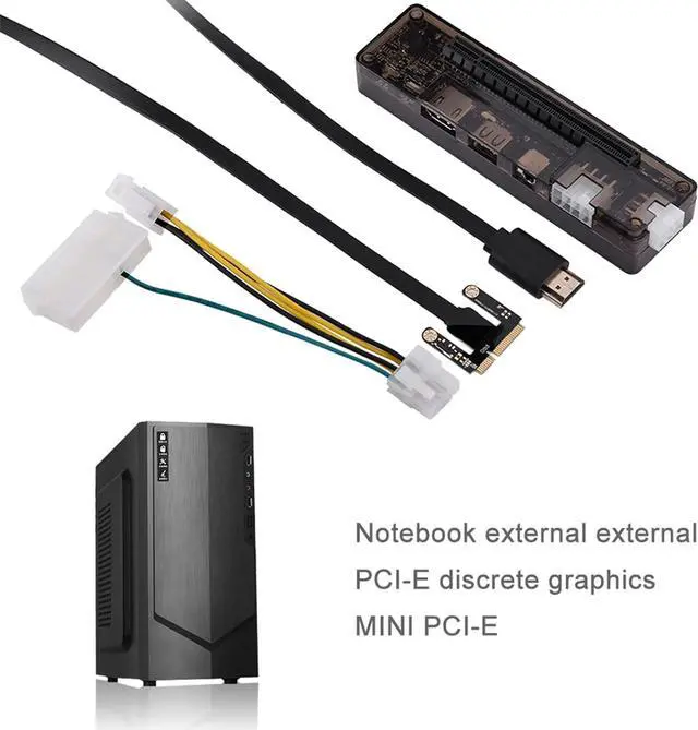Alt view image 2 of 7 - Laptop External Video Card Dock for Mini PCIE Without Power Supply