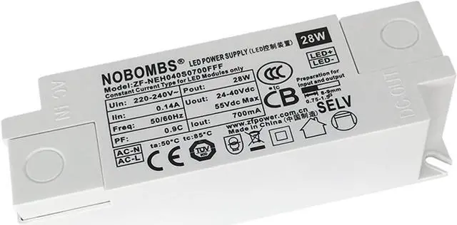 Alt view image 3 of 4 - SHXSYN Power Supply CE Panel Light led Driver Power Supply 28W700mA External Non-Flicker Isolated Power Supply