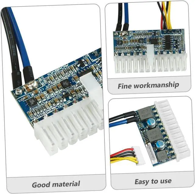 Alt view image 6 of 7 - Hemobllo ATX Power Board Multi- Output Power Module Switch Power Socket Module Mini Power Module Mini Power Strip Power Supply Modular ATX Power Supply Computer Accessory Computer Supply Dc