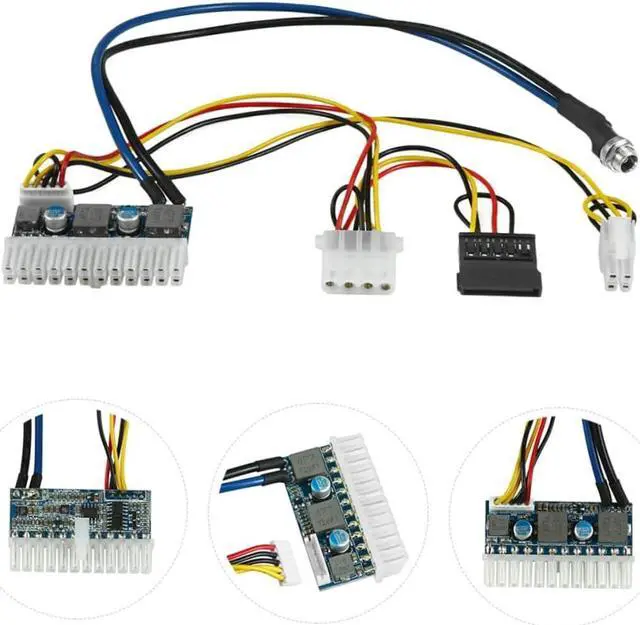 Alt view image 7 of 7 - Hemobllo ATX Power Board Multi- Output Power Module Switch Power Socket Module Mini Power Module Mini Power Strip Power Supply Modular ATX Power Supply Computer Accessory Computer Supply Dc