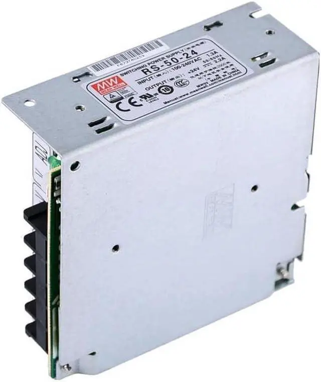 Alt view image 4 of 6 - MW Mean Well Enclosed Type RS-50W-12/15/24/3.3/48/5V Non-PFC (Single Vo) RS Series 50W Single Output Switching Power Supply (RS-50-24)