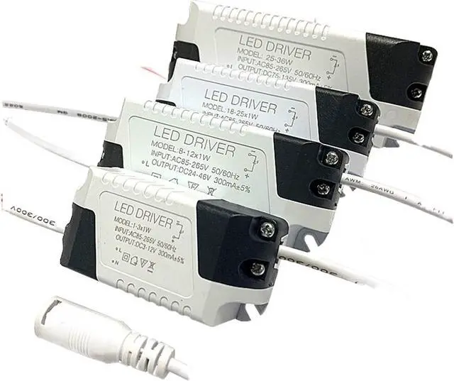 Alt view image 2 of 3 - LED Panel Light Isolation Drive 3-50W External DC Head Constant Current Wide Voltage led Drive Power Panel Light Power Supply (Size : 3W)